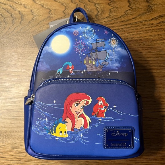 NWT Little Mermaid Loungefly Backpack Bag - Picture 2 of 5